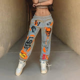 Women's Cartoon Printed Trousers