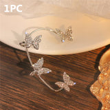 Zircon butterfly earrings