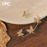 Zircon butterfly earrings