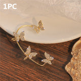 Zircon butterfly earrings