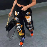 Women's Cartoon Printed Trousers